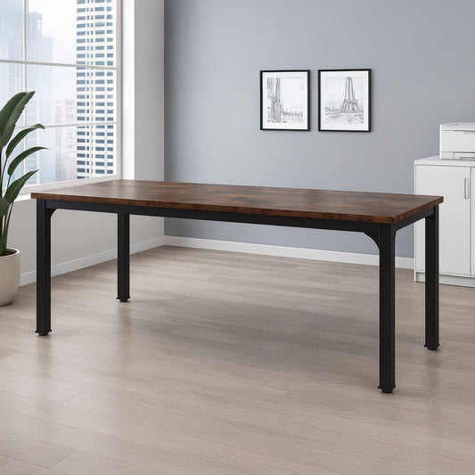 Desk 75 x 200 x 80 cm - Brown - AZ11124