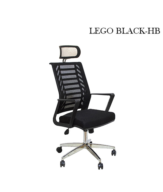 LEGO Black High-Back Office Chair