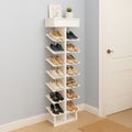 Shoe cabinet 40 x 40 x 150 cm - White - AZ111314