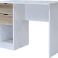 Desk 120 x 60 x 75 cm - Beige and White - AZ1064