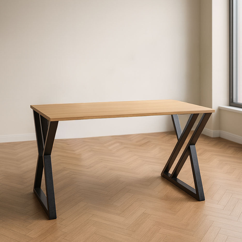 مكتب 120×60×75 سم + شاسيه معدني –  خشبي – AZ50047