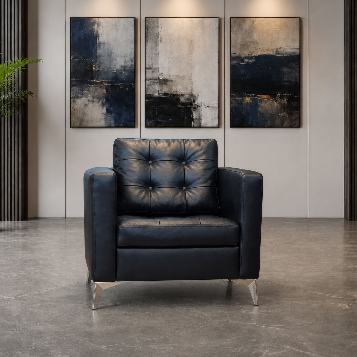 Office Sofa Set – Black - Elif