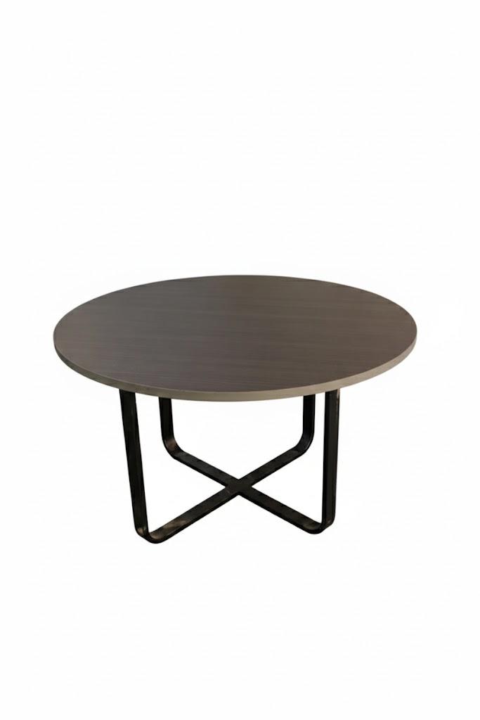 طاولة اجتماعات 120×120×75 سم – بني – AZ50056