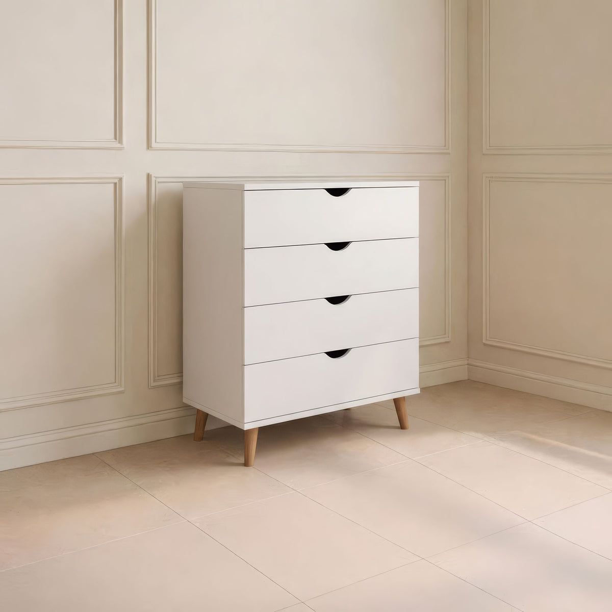 وحدة أدراج 80 × 40 × 98 سم - أبيض - AZ500252