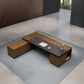 Desk 200 x 80 x 75 cm - Wooden - AZ1159