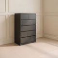 Unit Drawers, 80 × 45 × 123 cm - Black - AZ500190