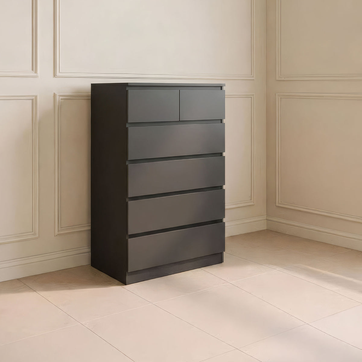 وحدة أدراج 80 × 45 × 123 سم - أسود - AZ500190