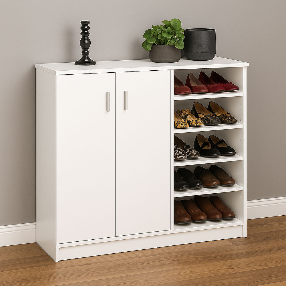 Shoe cabinet 120 x 120 x 40 cm - white - AZ111380