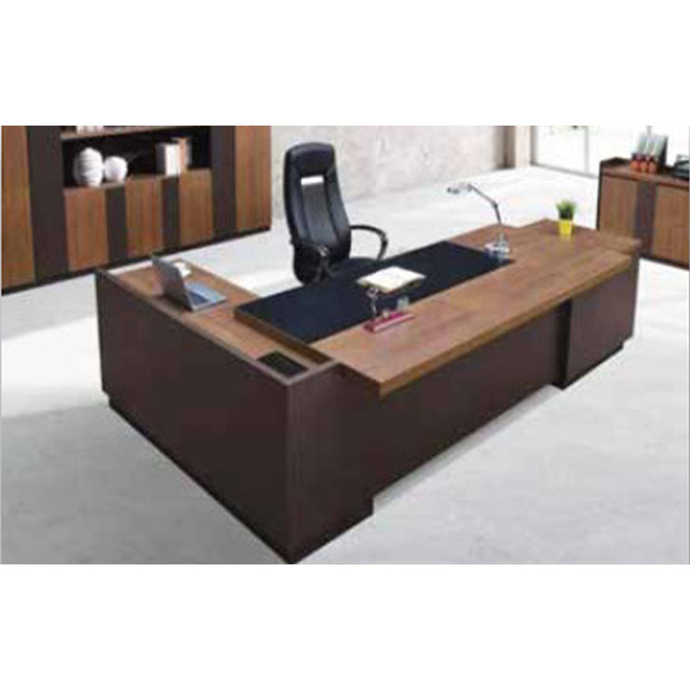 Luxury Wooden Executive Desk with Leather Top Insert