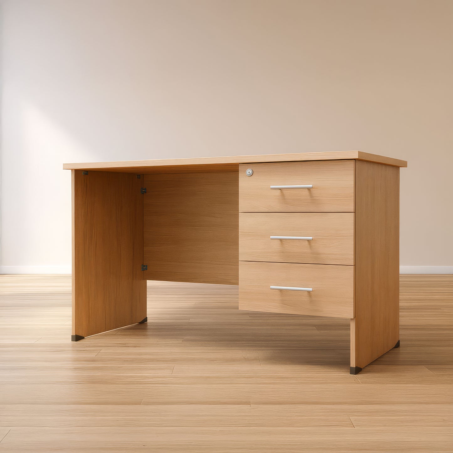 مكتب 100×60×75 سم + وحدة أدراج معلقة – خشبي – AZ5003