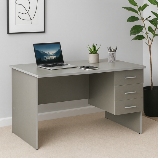 Desk 140 x 80 x 75 cm - Grey - AZ50015