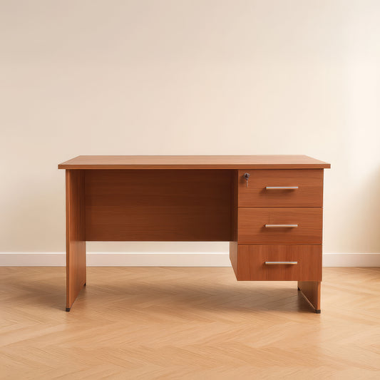 مكتب 120×60×75 سم + وحدة أدراج معلقة – بني – AZ50010