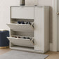 Shoe cabinet 100 x 100 x 40 cm - white - AZ111317