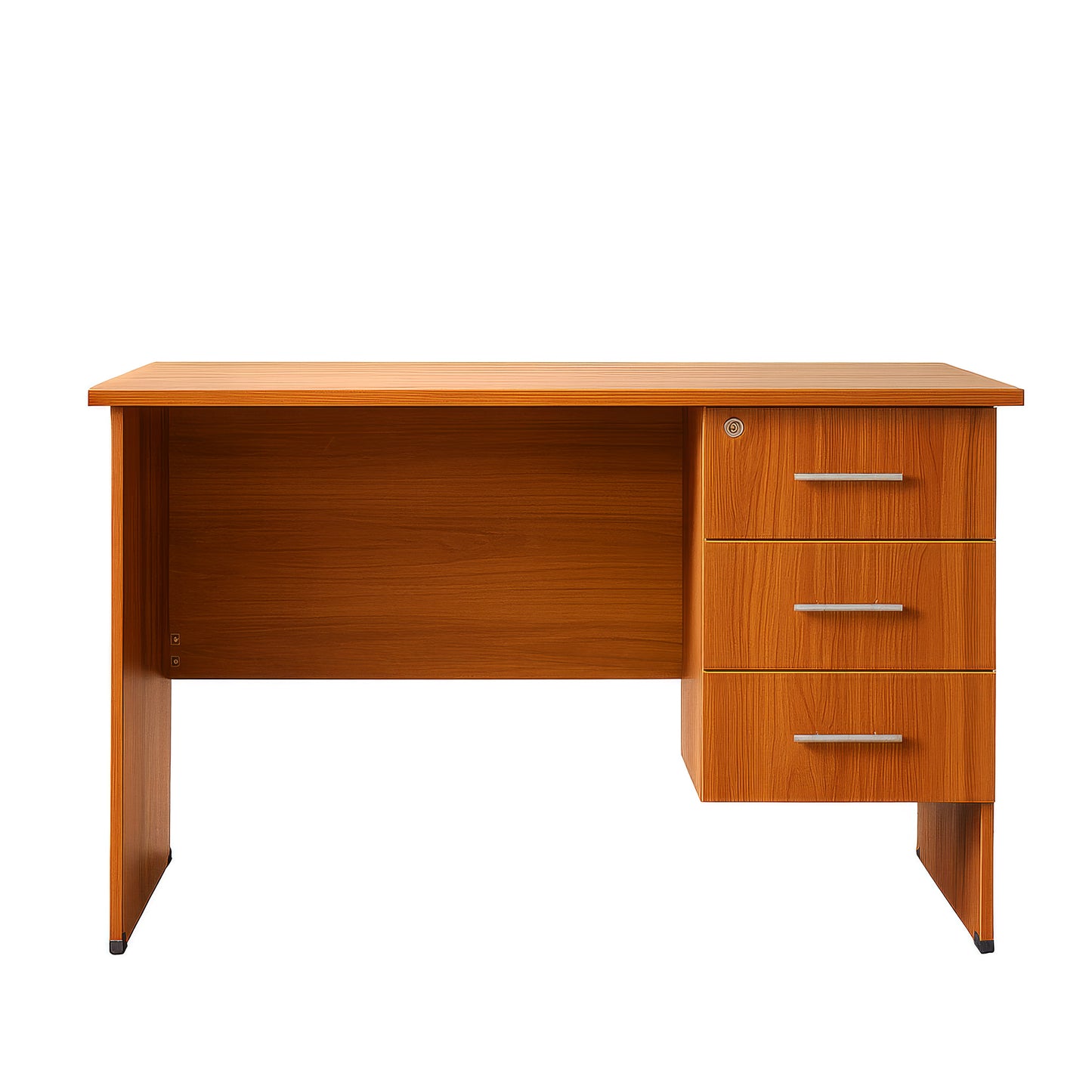 مكتب 140×70×75 سم + وحدة أدراج معلقة – بني – AZ5002