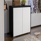 Shoe Cabinet, 80 × 35 × 112 cm - Black and White - AZ40047