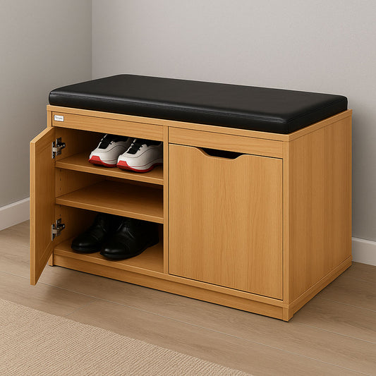 Shoe cabinet 80 x 50 x 40 cm - wooden - AZ111320
