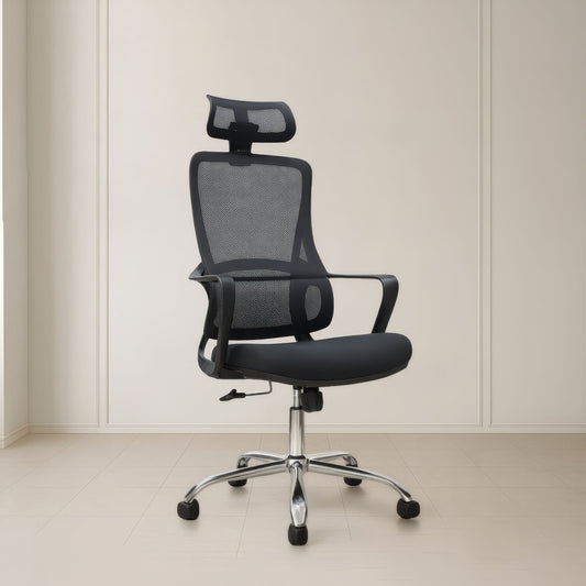 كرسي مكتب عالي الظهر 120×60×50 سم - أسود - 852-BG
