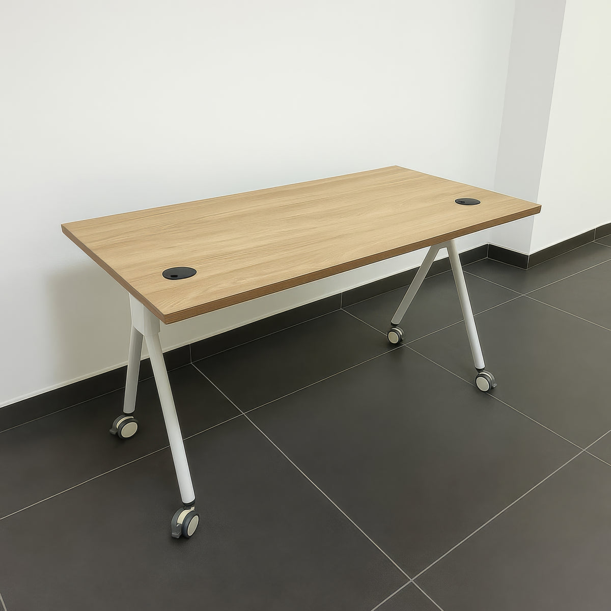 مكتب 120×60×75 سم + شاسيه معدني – خشبي – AZ50008
