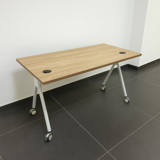مكتب 120×60×75 سم + شاسيه معدني – خشبي – AZ50008