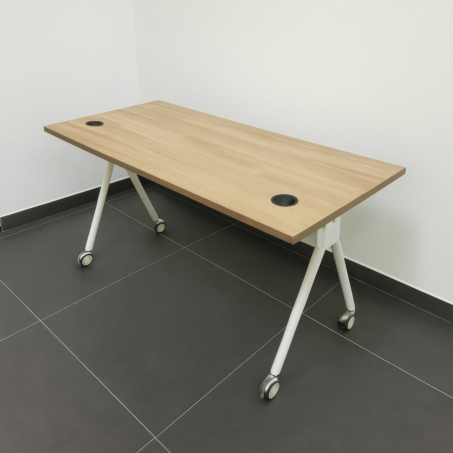 مكتب 120×60×75 سم + شاسيه معدني – خشبي – AZ50008
