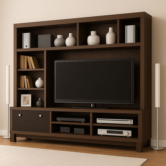 TV table 200 x 200 x 40 cm - brown - AZ111336
