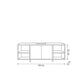TV Table, 120 × 35 × 52 cm - MOD - AZ30049