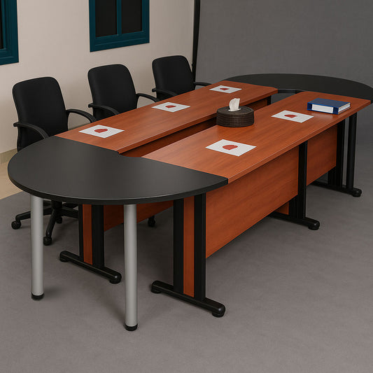 طاولة اجتماعات – 360×140×75 سم – بني – AZ11104