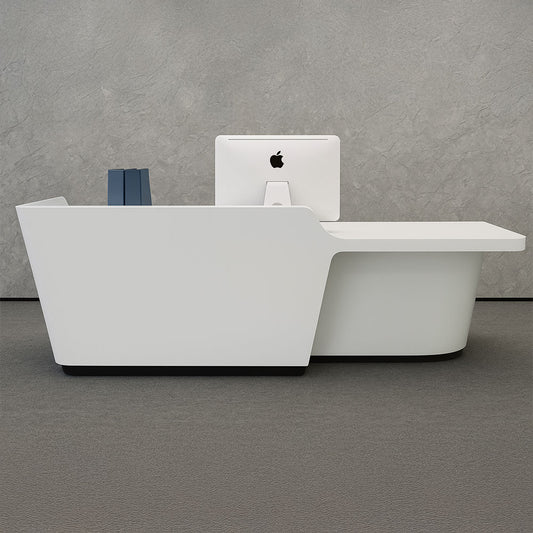 Reception Table 115 x 180 x 60 cm - White - AZ111303