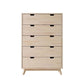 وحدة أدراج، 80 × 40 × 110 سم - خشبي - AZ5004