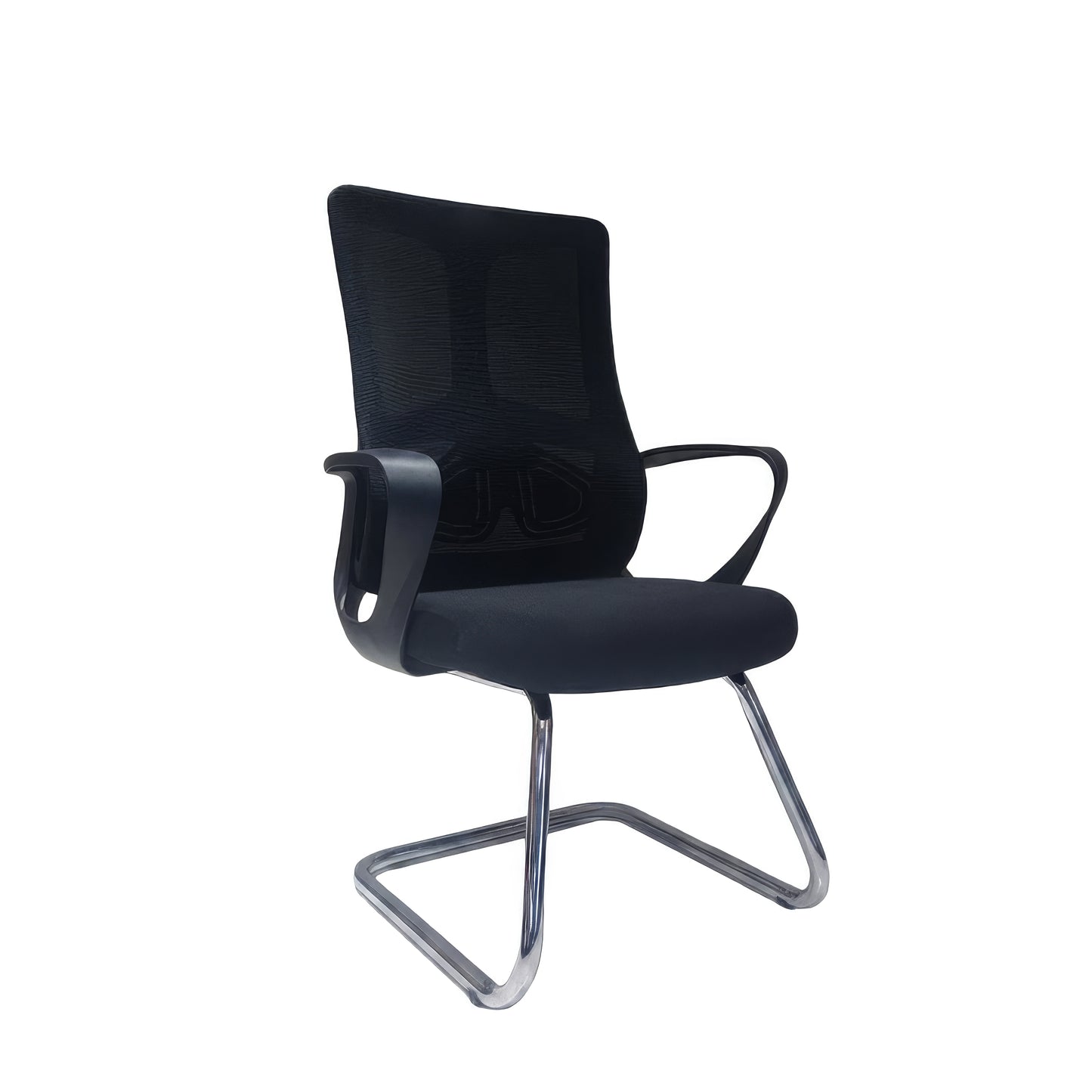 Fixed Back Office Chair 66*64*100 cm - Black - A859