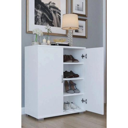 Shoe Cabinet, 80 × 30 × 90 cm -  white  - AZ4004