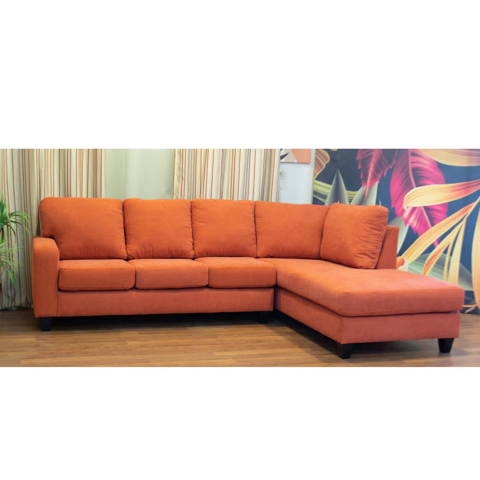 Modern L-Shaped Corner Sofa (Pine Wood, Plywood) – Loura