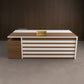 Desk 180 x 80 x 75 cm - Brown and white - AZ50018