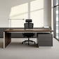 Manager's desk 180*160*80 CM - black- AZ1267