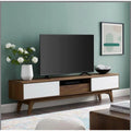TV Table, 180 × 30 × 45 cm - Brown and Black - AZ30052