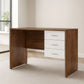 Desk 140×70×75 cm + Attached Drawer Unit – Brown and White – AZ1007