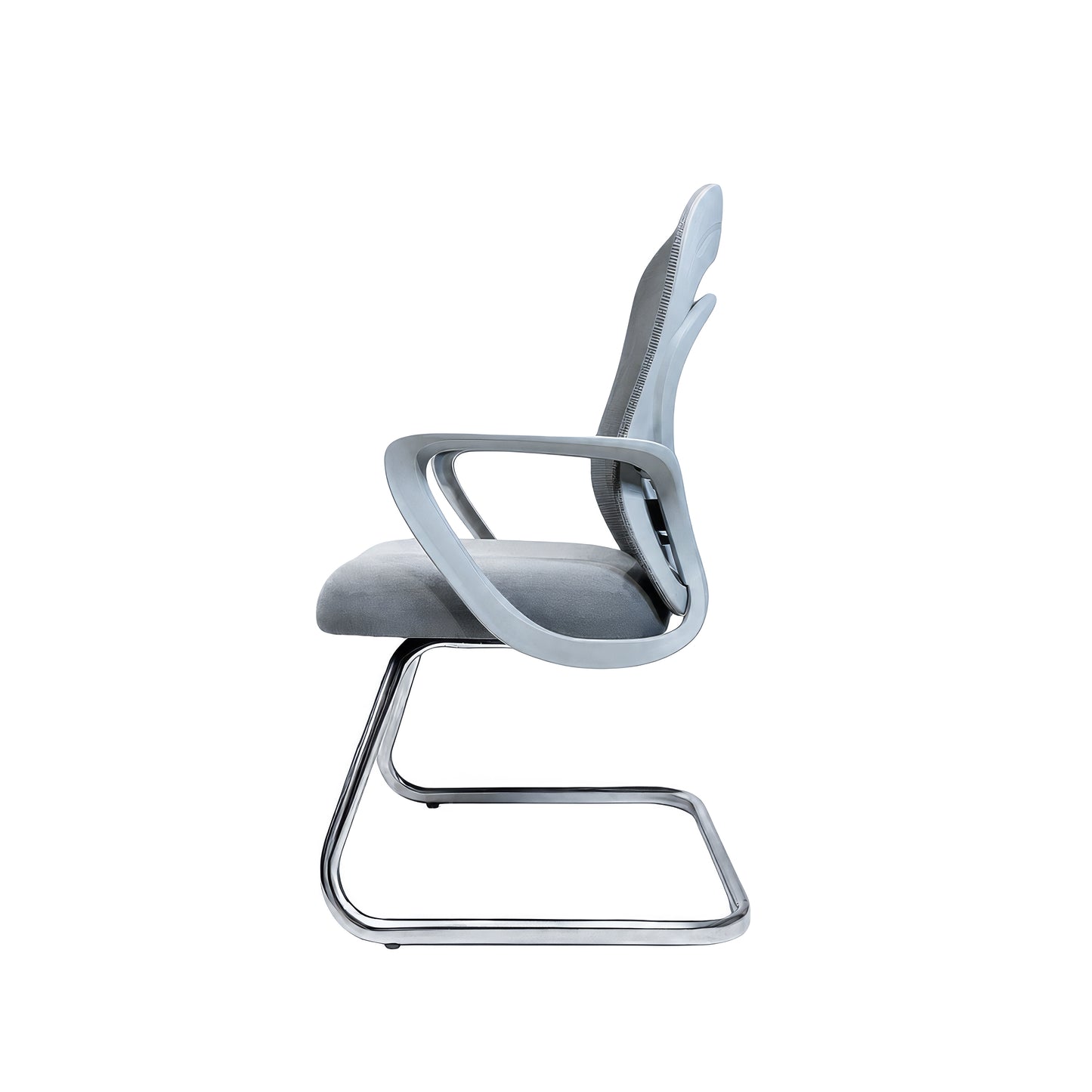 Fixed Back Office Chair 61*62*100 cm - Grey - A809-2
