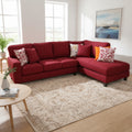 Home Corner Sofa - Loura - 1 Piece - Maroon