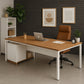 Manager's Desk 75*140*60 CM - Wooden and White - AZ12039