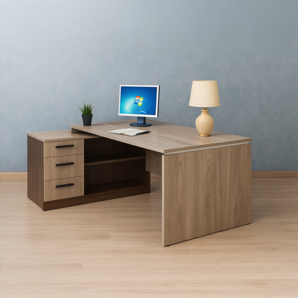مكتب 160 × 70 × 70 سم – بني – AZ1005