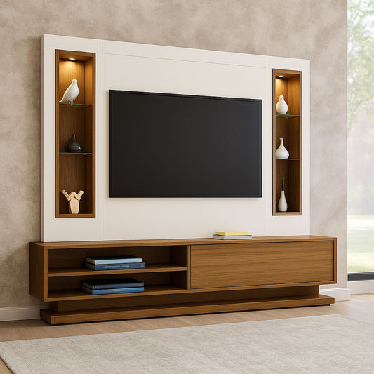 TV table 200 x 200 x 40 cm - white - AZ111338