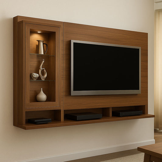 TV table 200 x 120 x 40 cm - brown - AZ111339