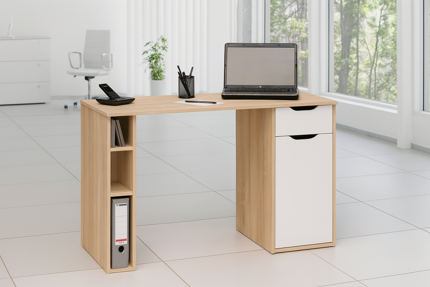 مكتب بمقاس 120 × 60 × 75 سم - خشبي - AZ1168