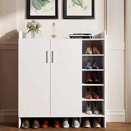 Shoe Cabinet, 100 × 32 × 120 cm - White - AZ40058