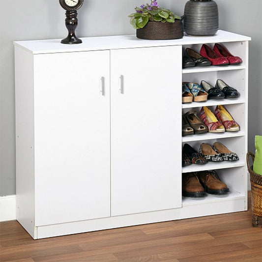 Shoe Cabinet, 100 × 38 × 100 cm -  white  - AZ4005