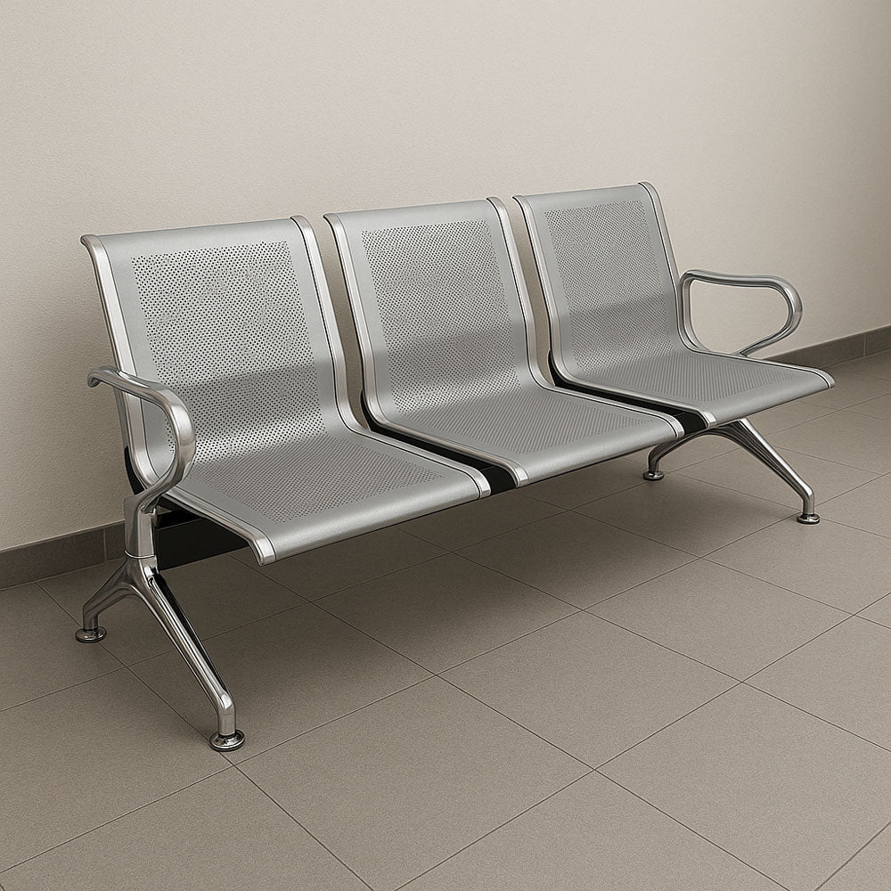 مقاعد انتظار 178×44×78 سم – فضي – AZ111360