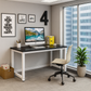 Desk 75 x 200 x 80 cm - Black and White - AZ11140