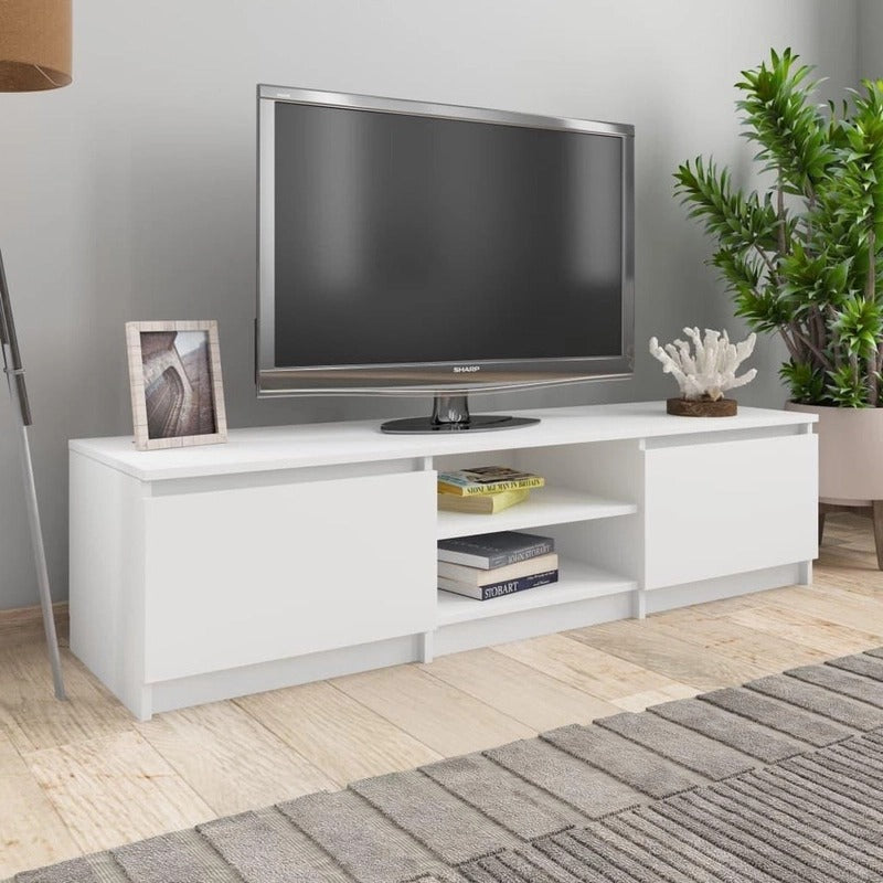 طاولة تلفزيون، 160 × 40 × 40 سم - أبيض - AZ30062