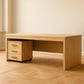 مكتب 180×80×75 سم + وحدة أدراج متحركة - بيج - AZ50028