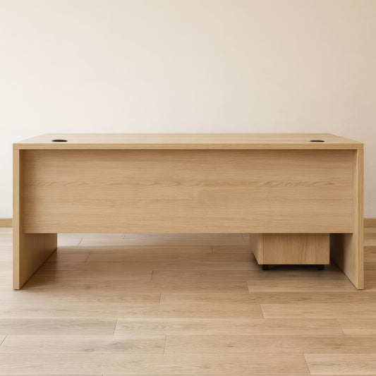 مكتب 180×80×75 سم + وحدة أدراج متحركة - بيج - AZ50028